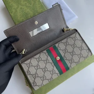 Alternative view of GUCCI OPHIDIA GG CHAIN WALLET