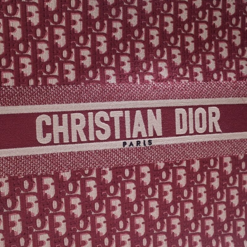 Fake Dior Tote Book Red Print - Image 2