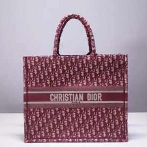 Fake Dior Tote Book Red Print
