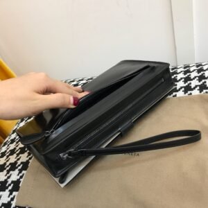 Alternative view of Replica Bottega Veneta Clutch Black
