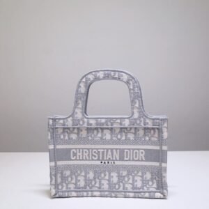 Fake Dior Tote Book Mini Cd Grey