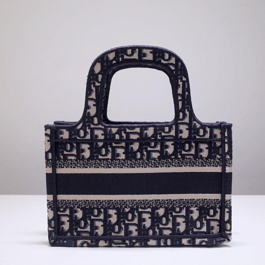 Fake Dior Tote Book Mini Cd Black - Image 5