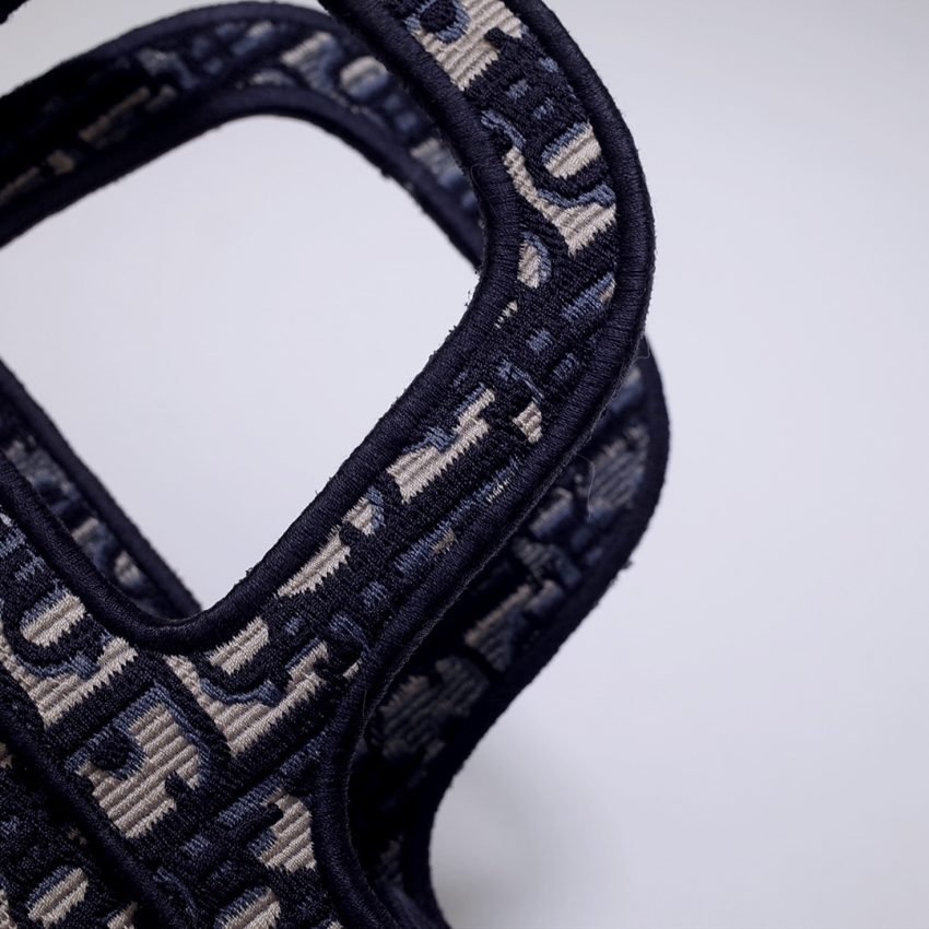 Fake Dior Tote Book Mini Cd Black - Image 7