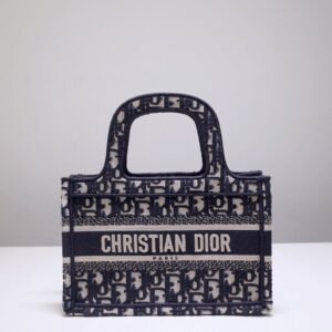 Fake Dior Tote Book Mini Cd Black