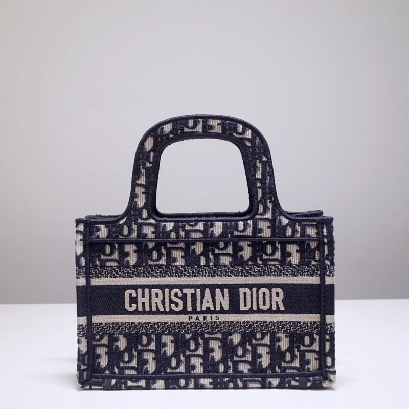 Fake Dior Tote Book Mini Cd Black
