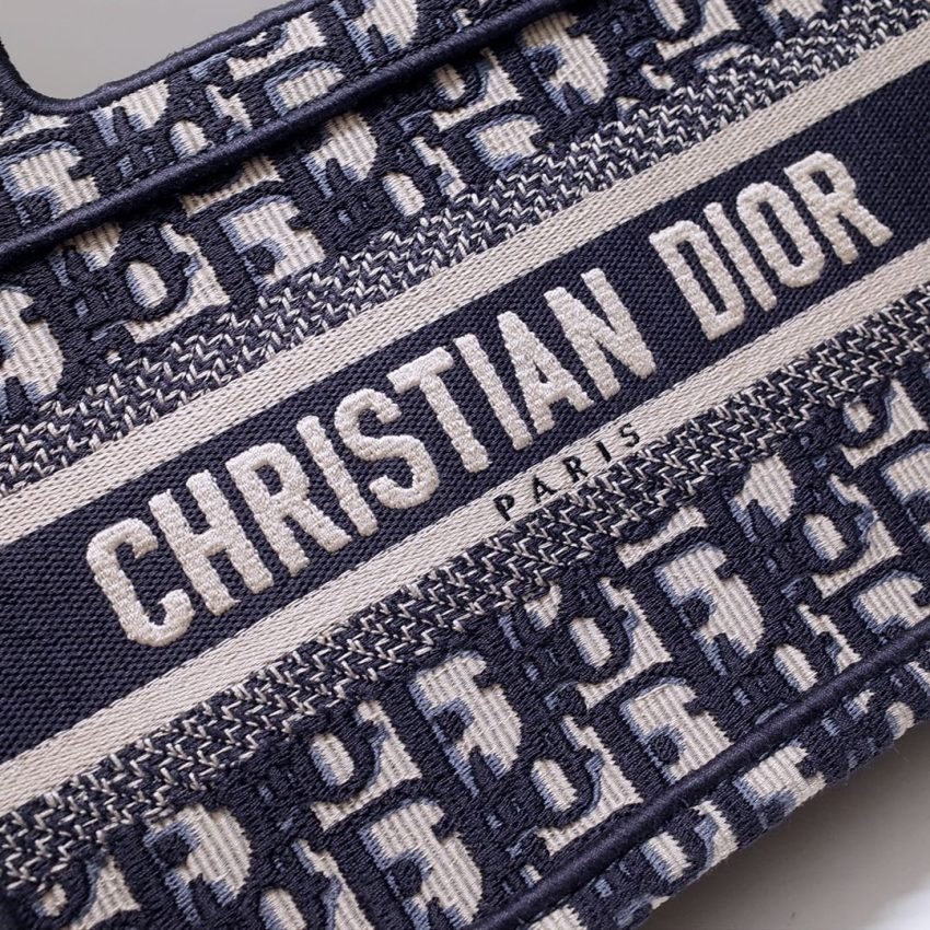 Fake Dior Tote Book Mini Cd Black - Image 10