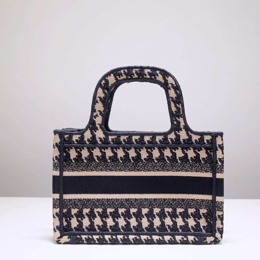 Replica Dior Tote Book Mini Houndstooth - Image 2