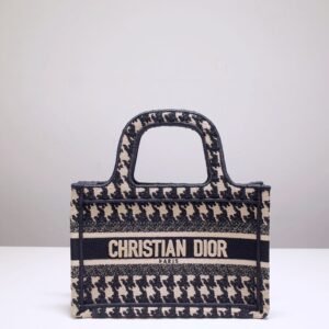 Replica Dior Tote Book Mini Houndstooth