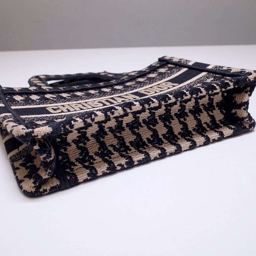 Replica Dior Tote Book Mini Houndstooth - Image 3