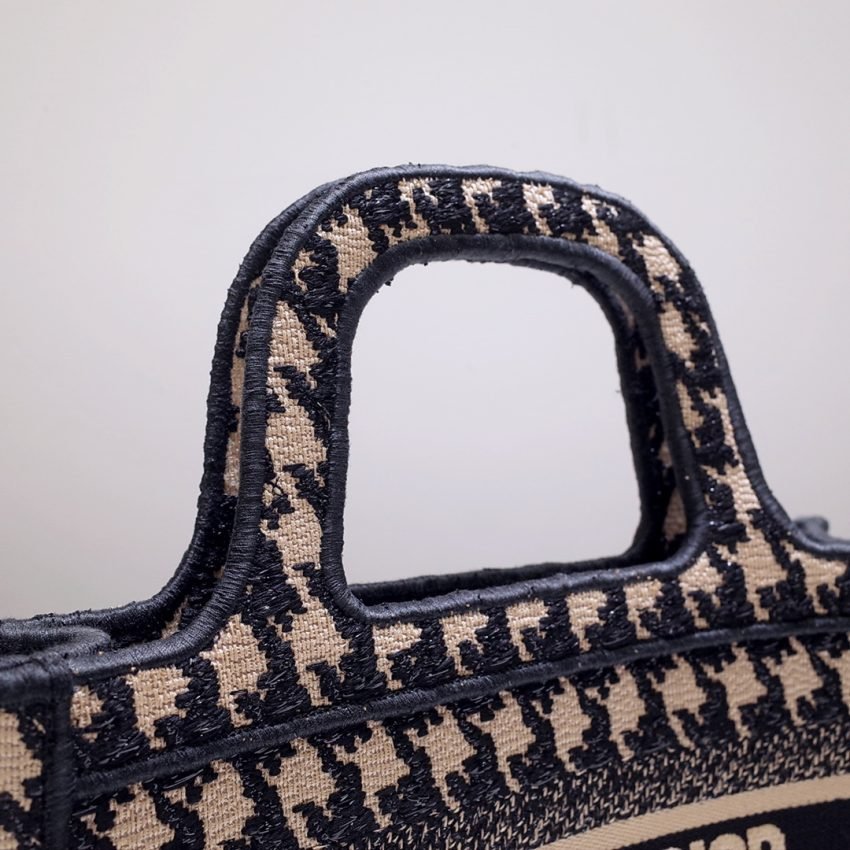 Replica Dior Tote Book Mini Houndstooth - Image 8
