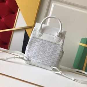 Alternative view of Fake Goyard Alpi Mini Backpack White