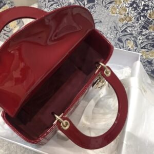 Alternative view of Fake Lady Dior Large Red Patent
