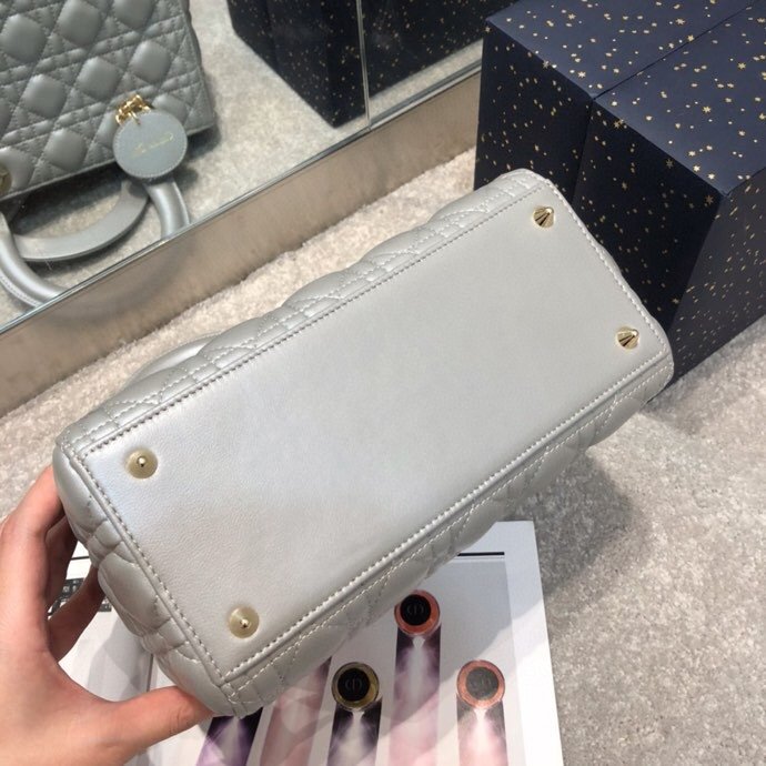 Replica Lady Dior Large Silver - Image 6