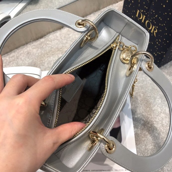 Replica Lady Dior Large Silver - Image 8
