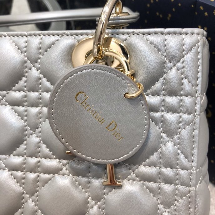 Replica Lady Dior Large Silver - Image 9