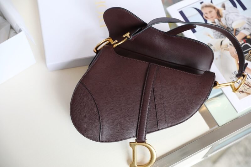 Replica Dior Saddle Bag Bordeaux - Image 3