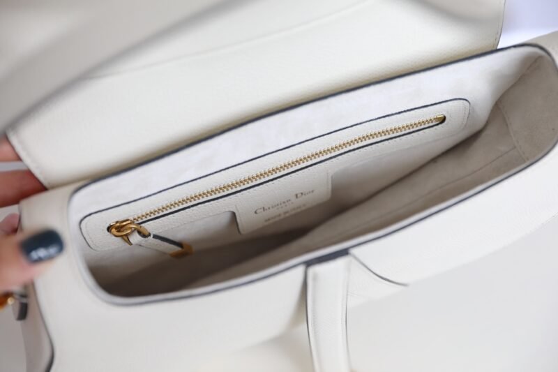 Fake Dior Saddle White Wool - Image 4