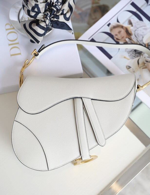 Fake Dior Saddle White Wool - Image 9