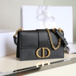 Replica Dior 30 Montaigne Black Grain