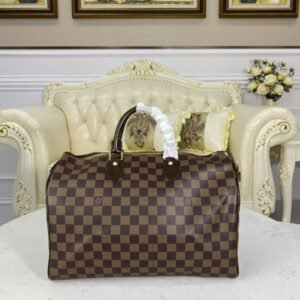 Alternative view of Replica Louis Vuitton Speedy Brown Grid