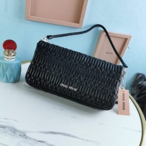 Alternative view of Replica Miu Miu Crystal Handbag Black