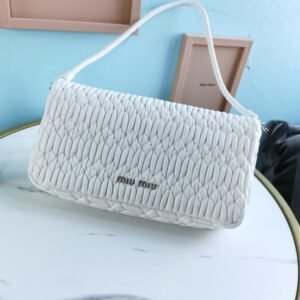 Alternative view of Fake Miu Miu Crystal Handbag White