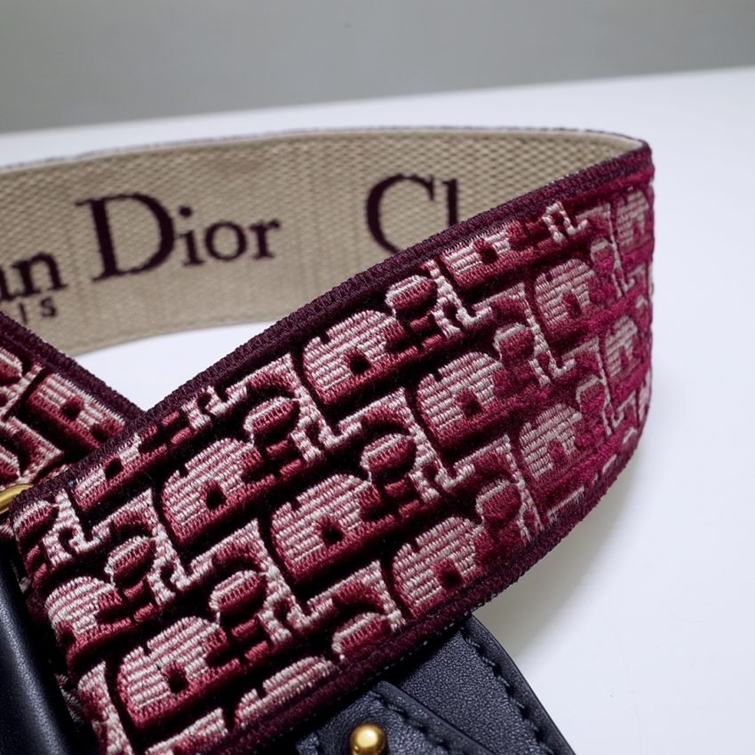 Fake Dior Adjustable Shoulder Strap Red - Image 3