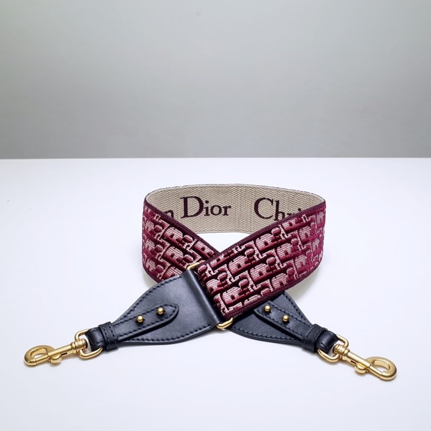 Fake Dior Adjustable Shoulder Strap Red - Image 4