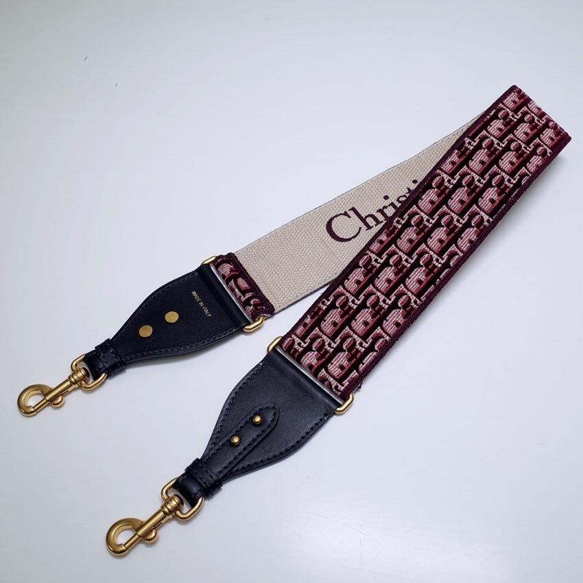 Fake Dior Adjustable Shoulder Strap Red - Image 5