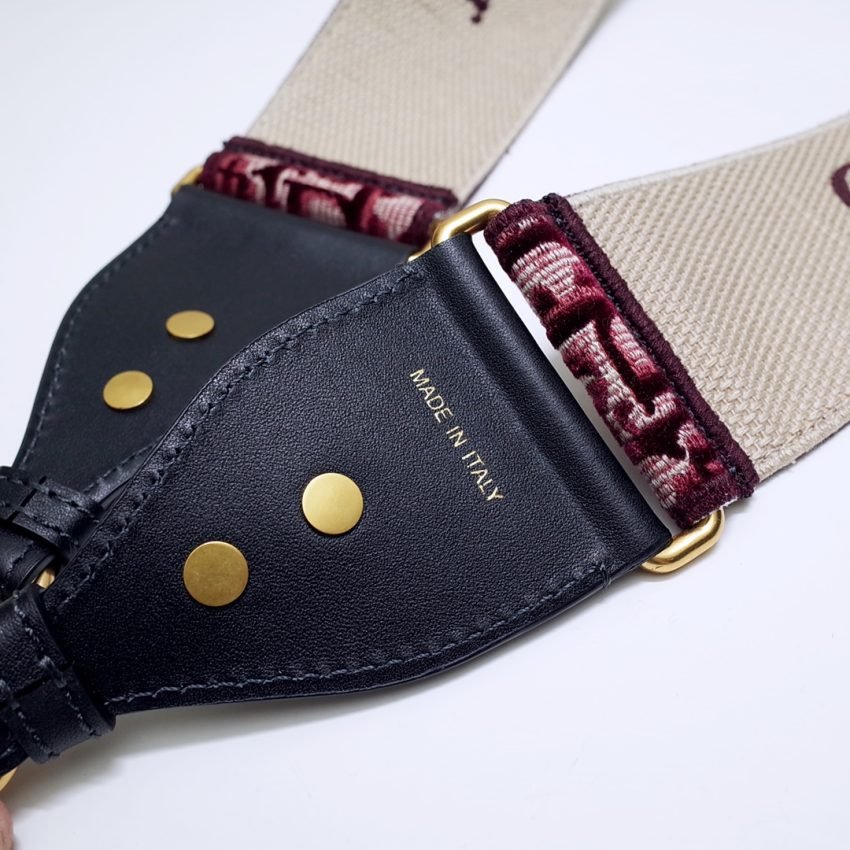 Fake Dior Adjustable Shoulder Strap Red - Image 8