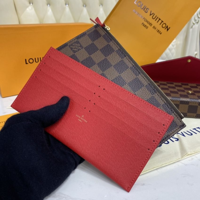Replica Louis Vuitton Félicie Pochette Brown Grid - Image 8