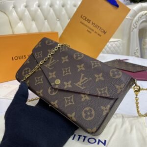 Fake Louis Vuitton Félicie Pochette Brown