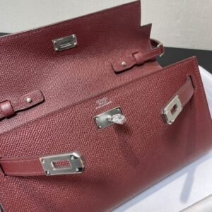 Alternative view of Fake Hermès Kelly Elan Bordeaux