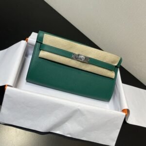 Alternative view of Fake Hermès Kelly Elan Green