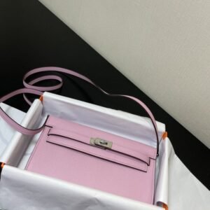 Alternative view of Replica Hermès Kelly Elan Pink
