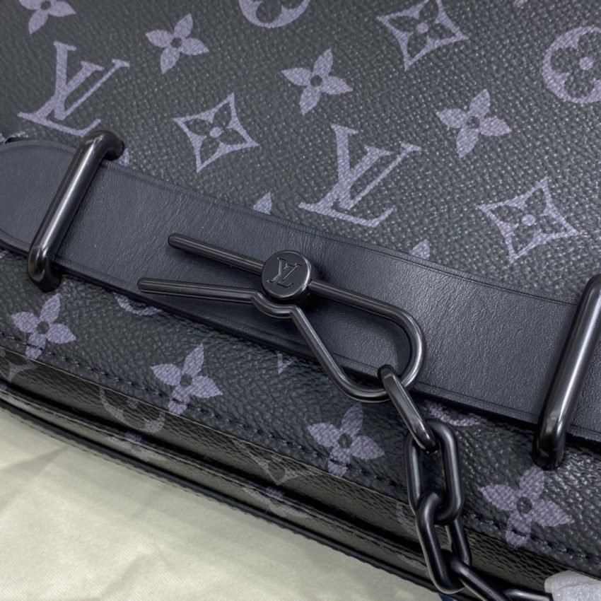 Replica Louis Vuitton Steamer Messenger Black Canvas - Image 3