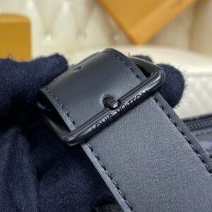 Alternative view of Replica Louis Vuitton Steamer Messenger Black Canvas