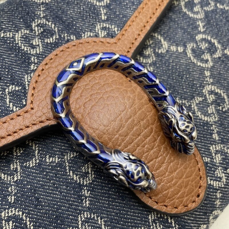 Replica Gucci Dionysus GG Chain Wallet Denim Blue - Image 7