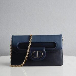 Fake Dior Double Bag Blue