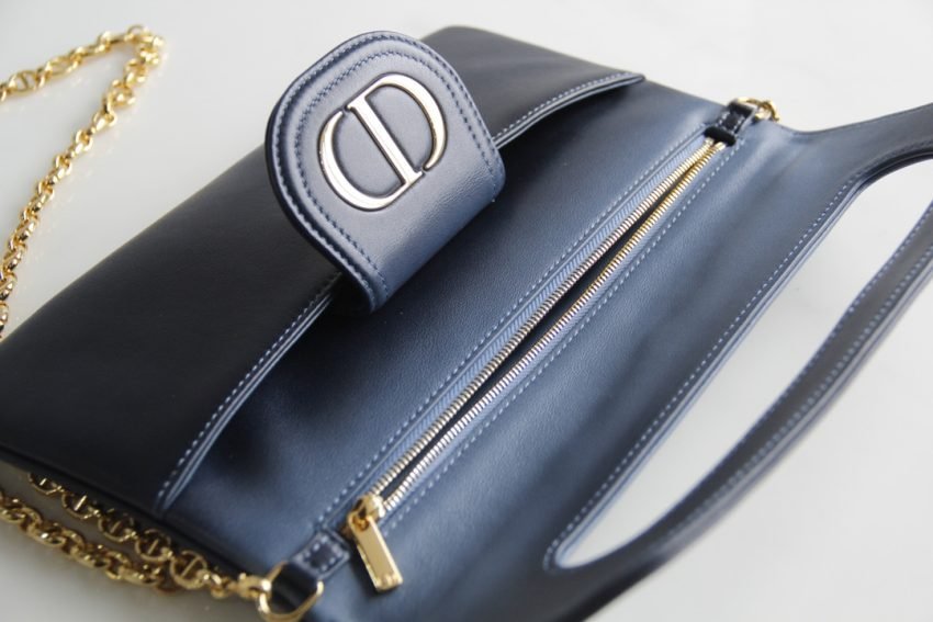 Fake Dior Double Bag Blue - Image 8