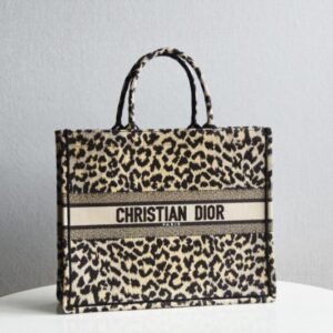 Replica Dior Tote Book Leopard Print