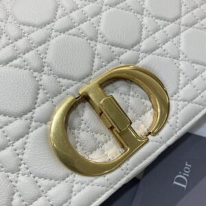 Alternative view of Replica Dior Caro Bag White