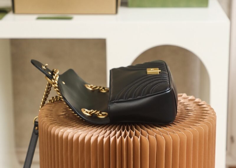 Replica Gucci Marmont Medium Black - Image 6