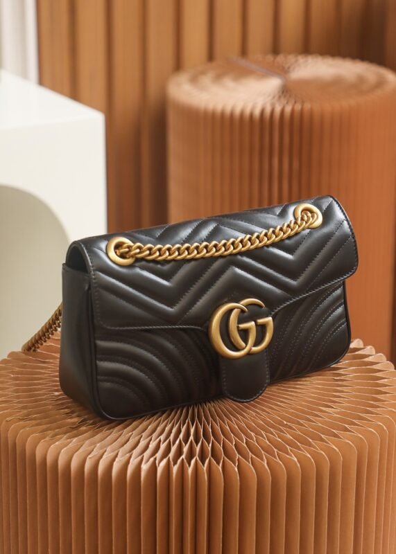Replica Gucci Marmont Medium Black - Image 7