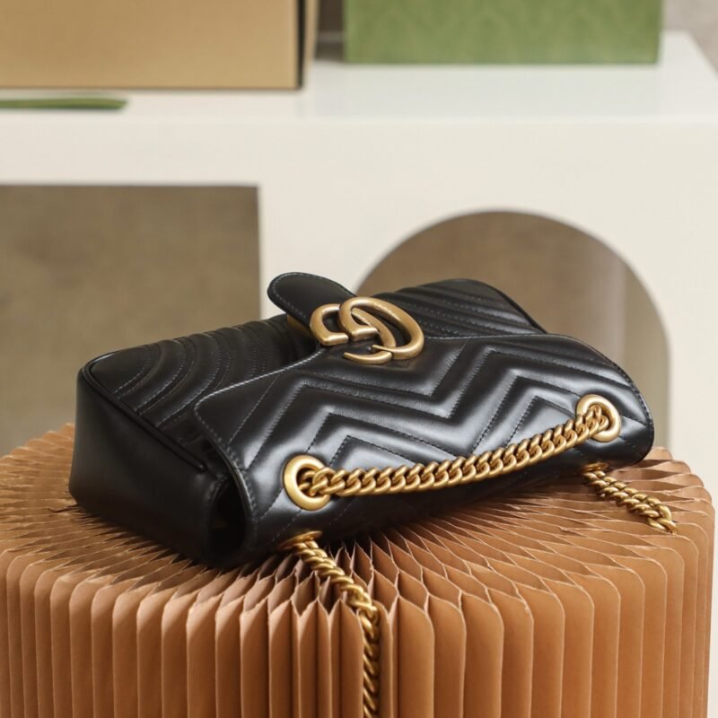 Replica Gucci Marmont Medium Black - Image 9