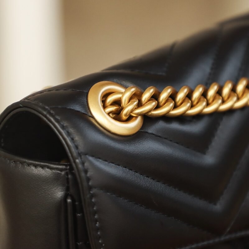 Replica Gucci Marmont Medium Black - Image 14