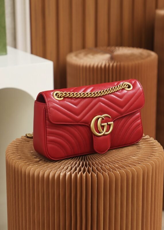 Replica Gucci GG Marmont 1955 Medium Red - Image 4