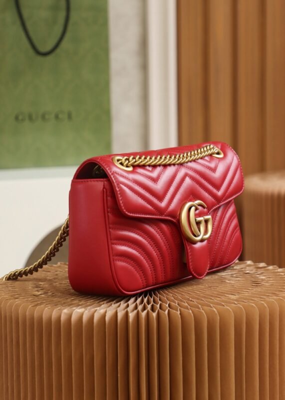 Replica Gucci GG Marmont 1955 Medium Red - Image 8