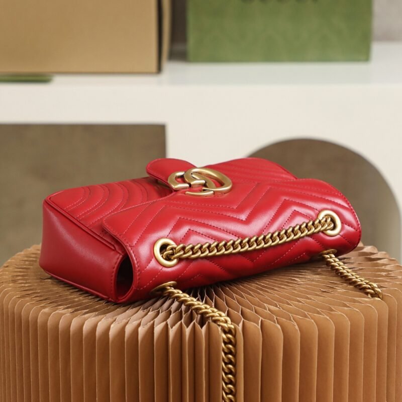 Replica Gucci GG Marmont 1955 Medium Red - Image 9