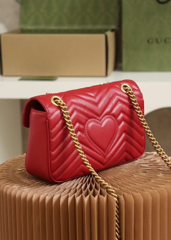 Replica Gucci GG Marmont 1955 Medium Red - Image 10